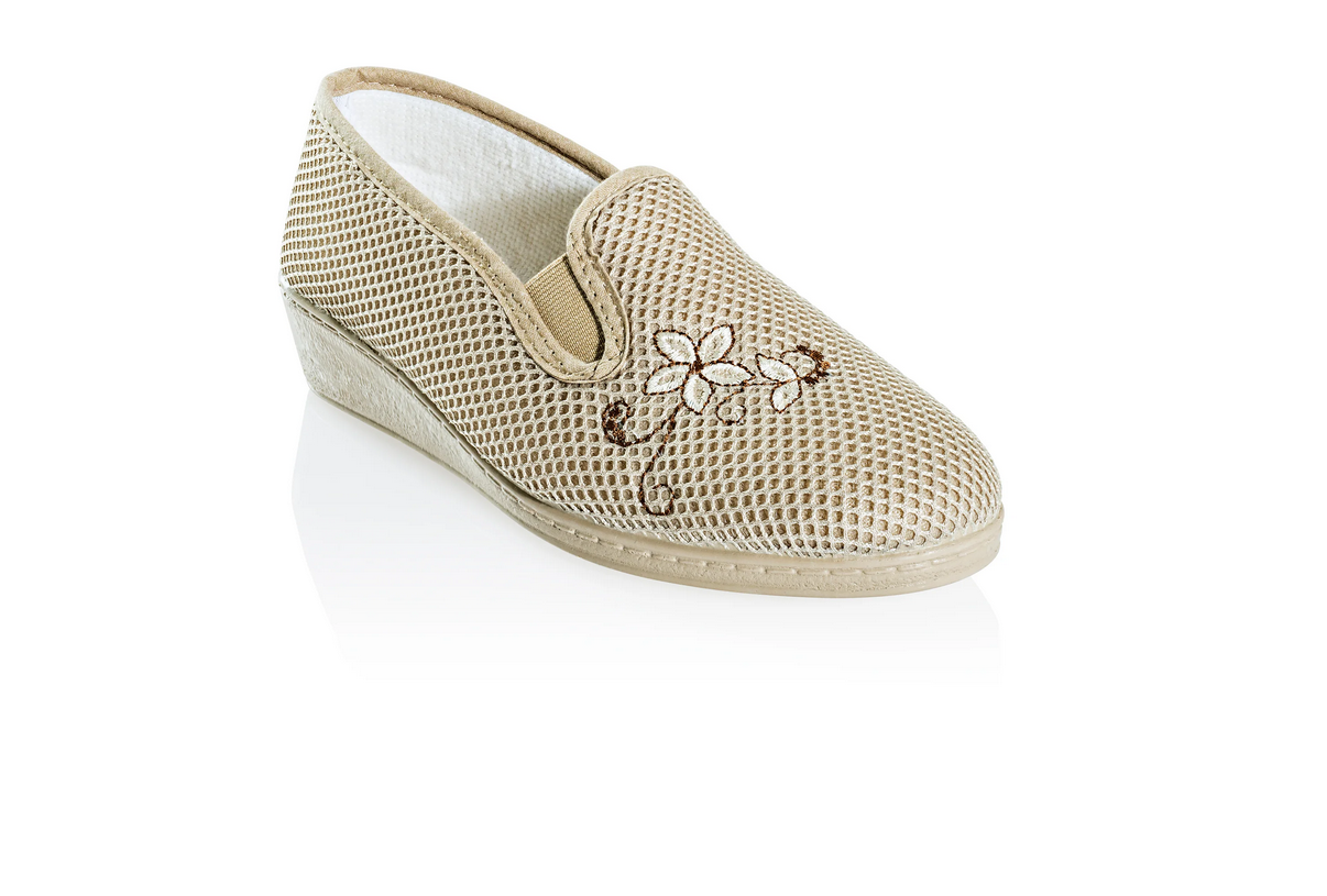 Bequem-Slipper beige (Größe: 38)