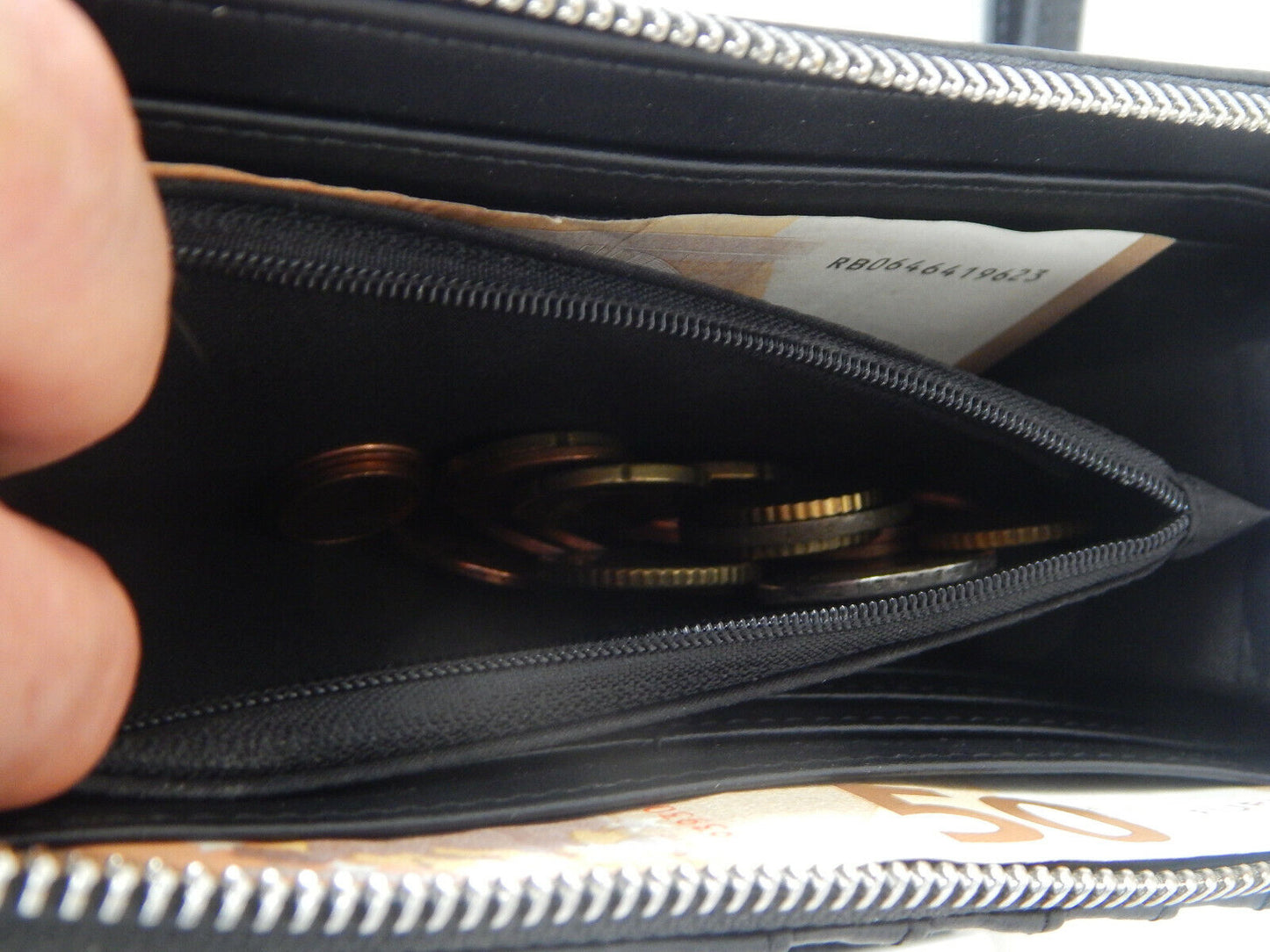 Card Guard Geldbörse Damen schwarz | Alu Protect Case Kreditkarten Purse | schüt