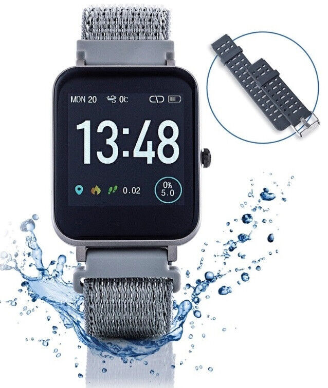 Fitnessuhr mit Full Touch Display Aktivitätstracker Fitness Armband