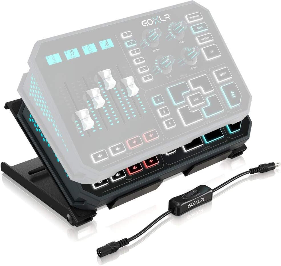 TC Helicon GO XLR Desk Stand Schwarz, Metall, Turm, Tischplatte, inkl. Adapter