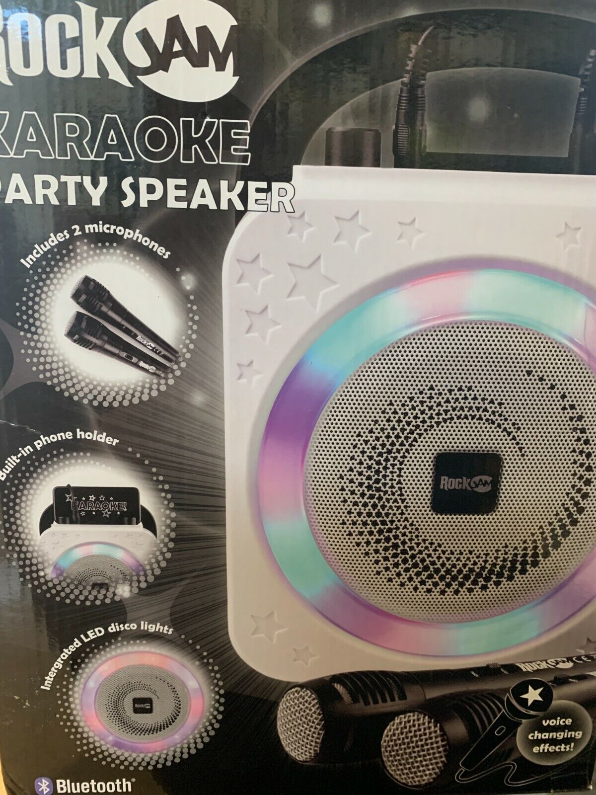 RockJam Wiederaufladbare 10-Watt-Bluetooth-Karaoke-Maschine mit einem Mikrofon