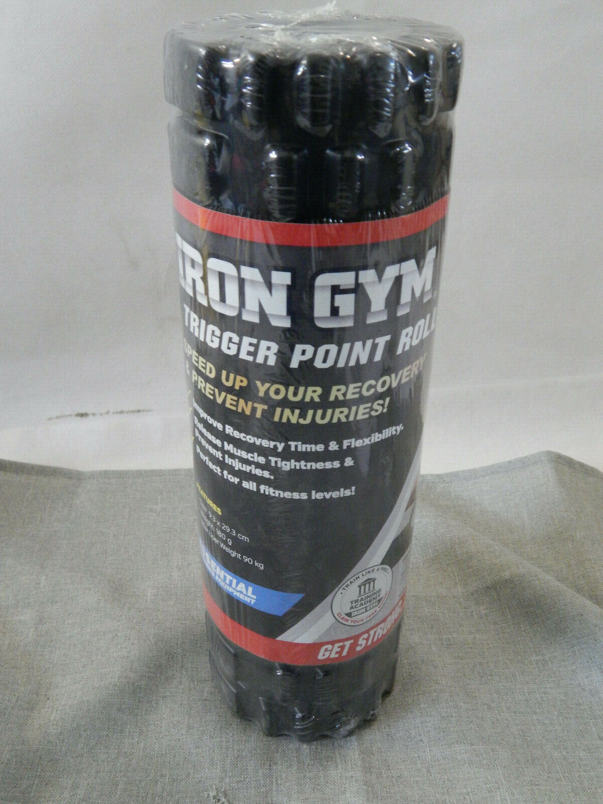Iron Gym Massagerolle für Triggerpunkt-Massage Gummi Faszienrolle Yogarolle