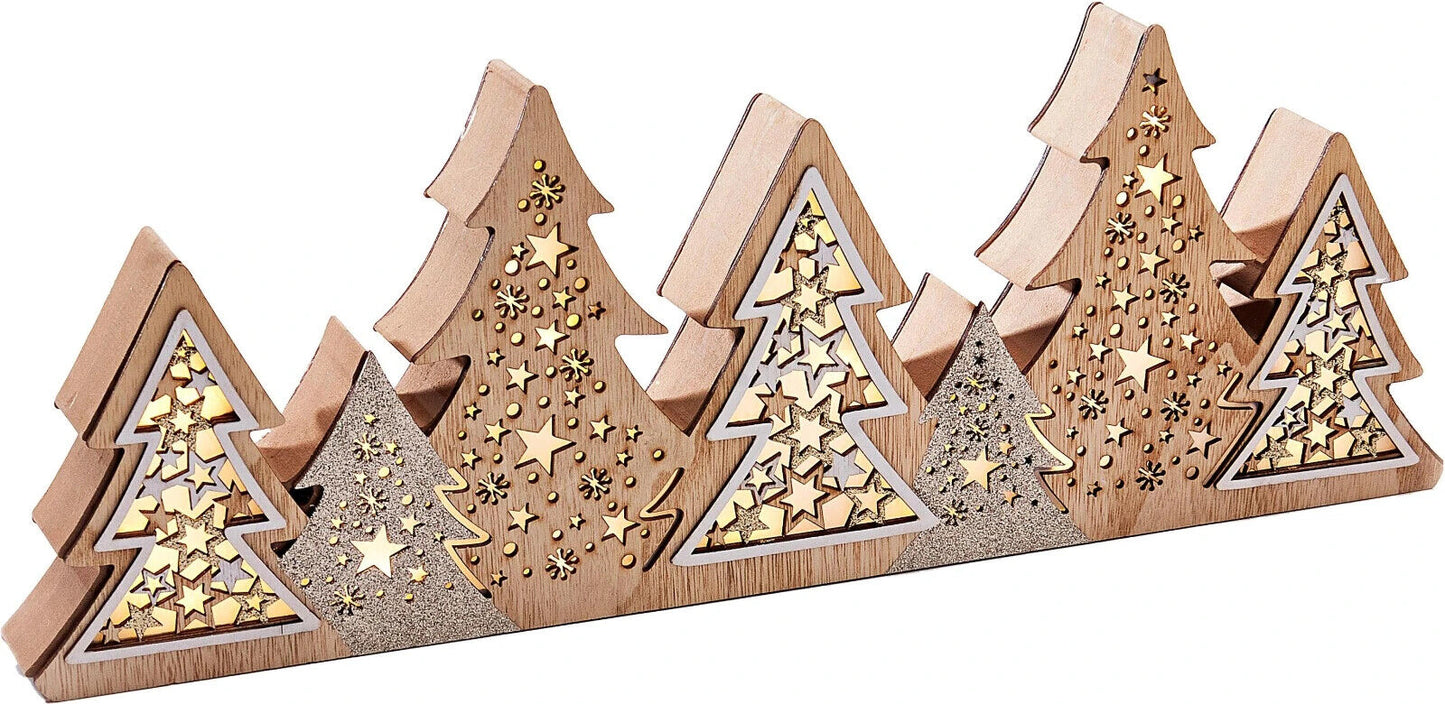 LED-Deko "Tannenwald" 50 cm Dekoration Advent Deko Wohnungsdeko LED Fensterdeko