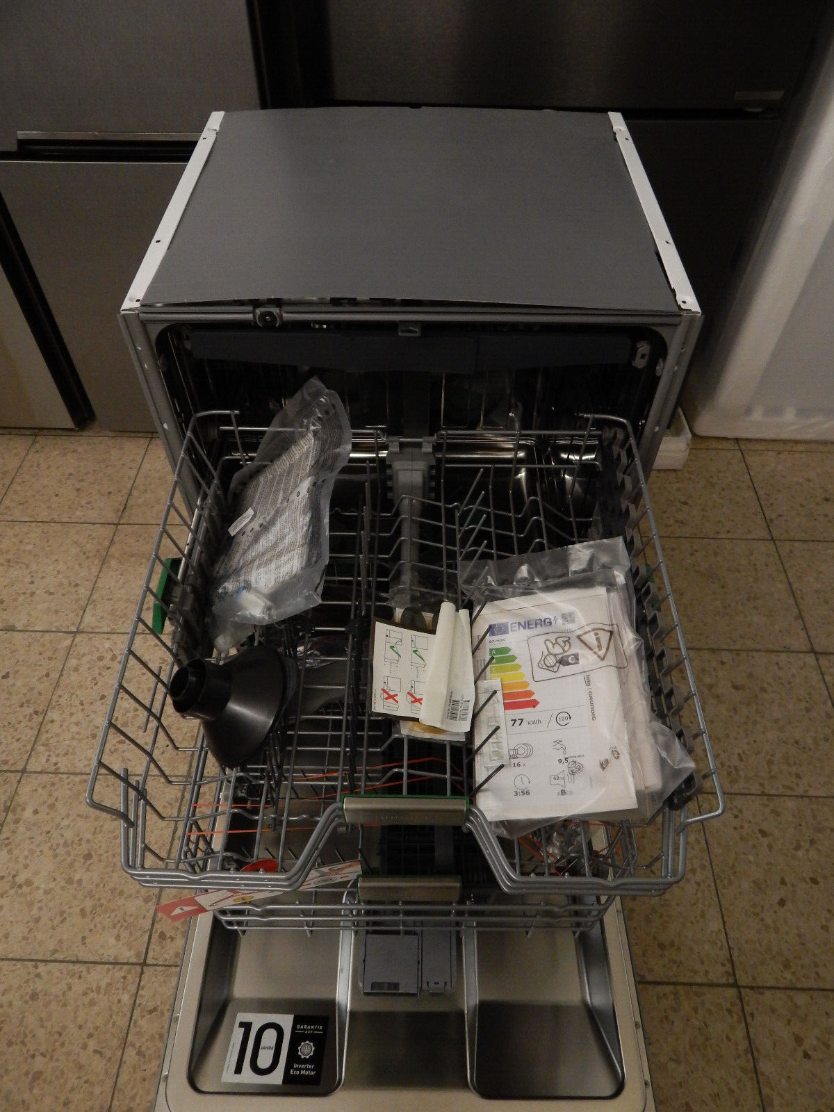Grundig GTVP4540B 7612101671 vollintegrierbarer Geschirrspüler mit 16 Maßgedecke