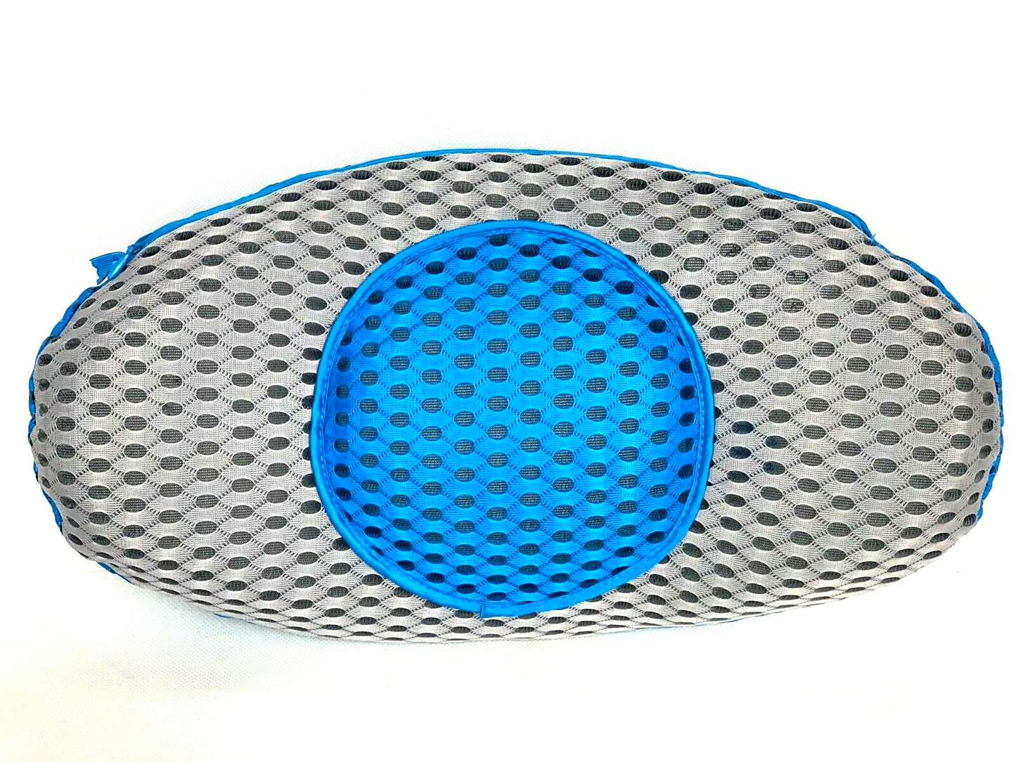 Bequemes Curve-Kissen in blau