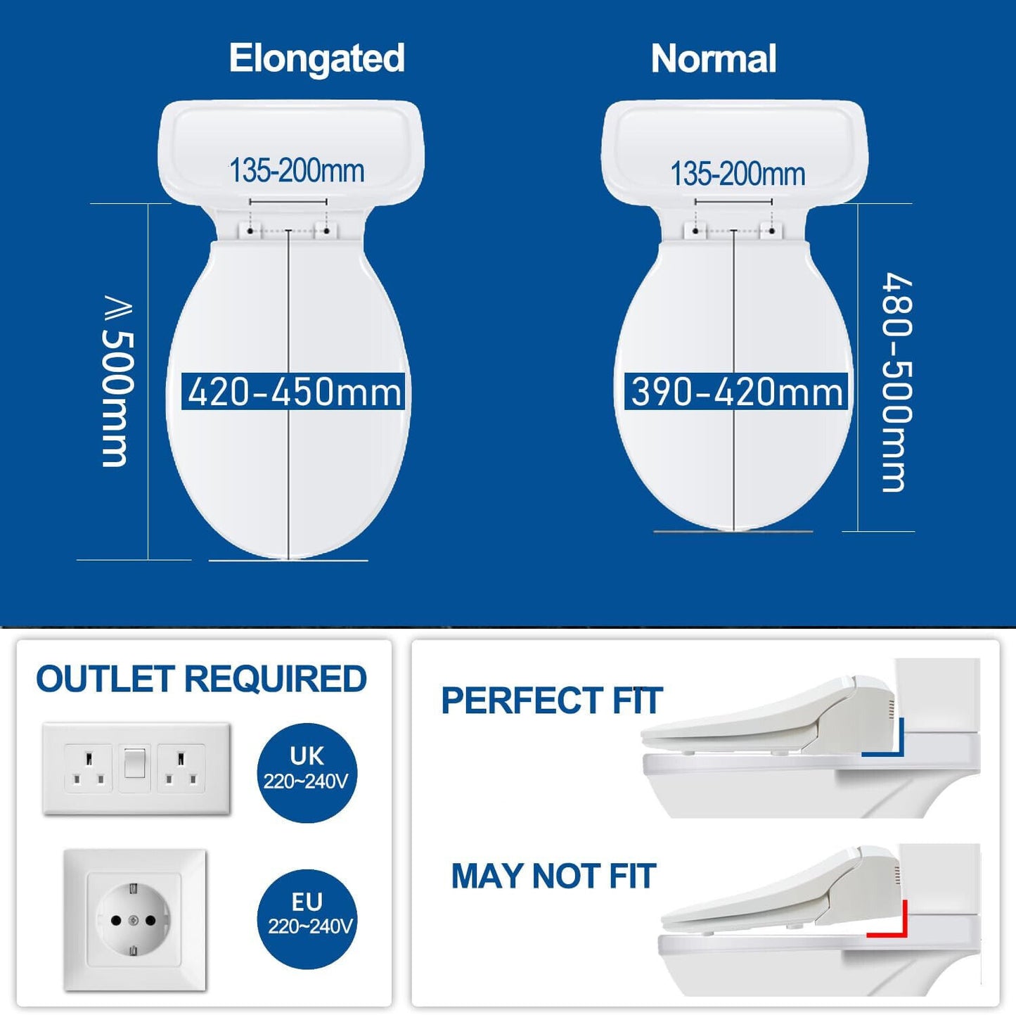 FLORY FDB300 Intelligenter Smart Bidet Toilettensitz, wc dusche umweltfreundlich