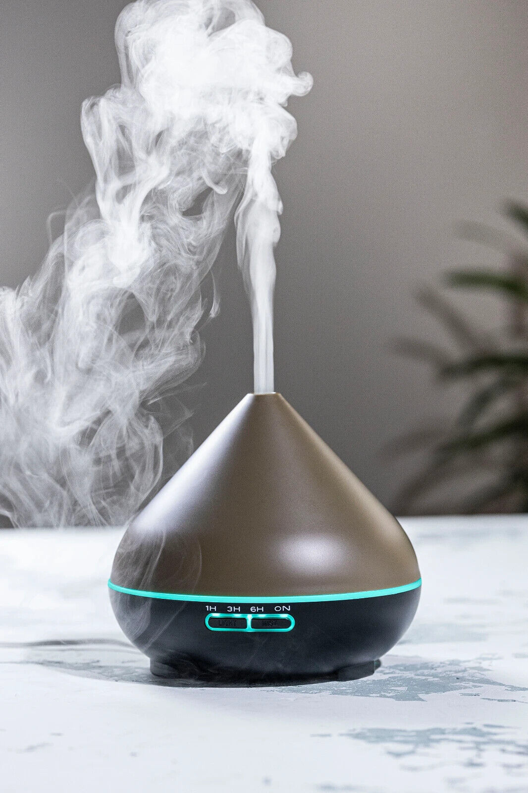 Luftbefeuchter Aroma Diffuser Taupe Stimmungslicht Mit Timer