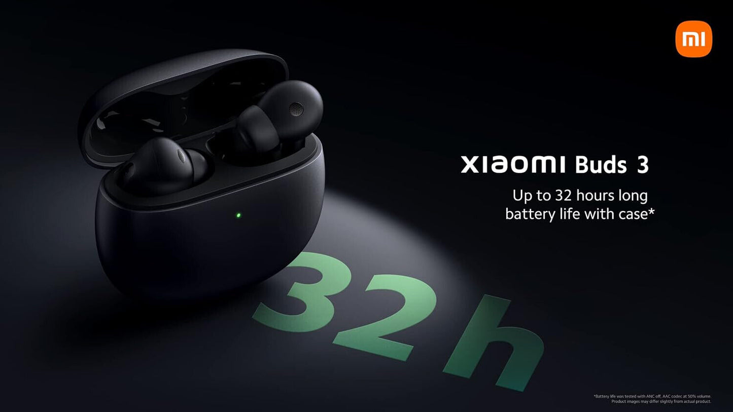 Xiaomi Buds 3 Bluetooth In-Ear Kopfhöhrer (Aktive Geräuschunterdrückung) Schwarz