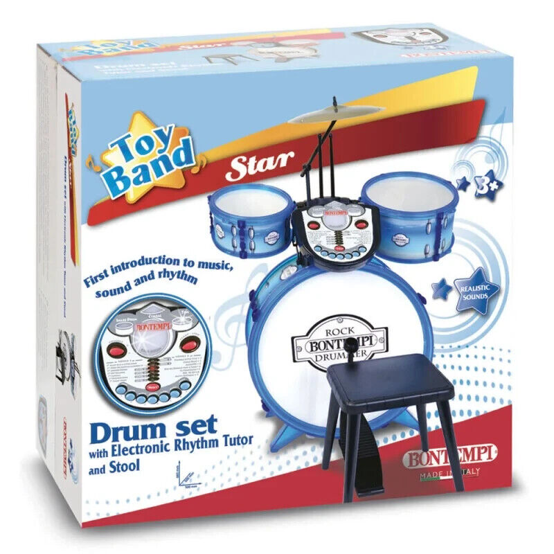 Bontempi Schlagzeug mit Tutor, 4-tlg.