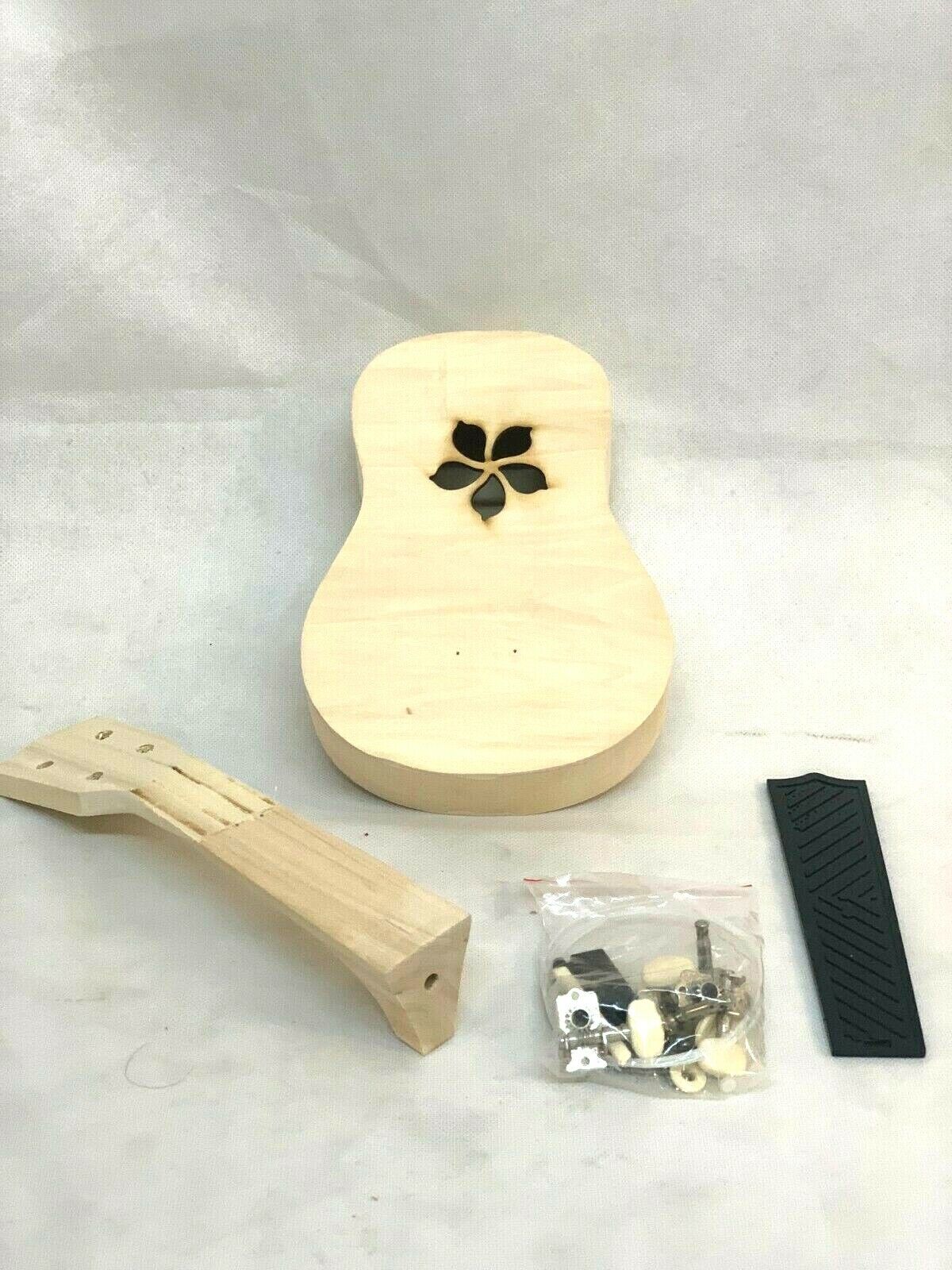 21 '' Ukulele Hawaii Gitarre DIY Kit Holz Musikinstrument zum Selberbauen