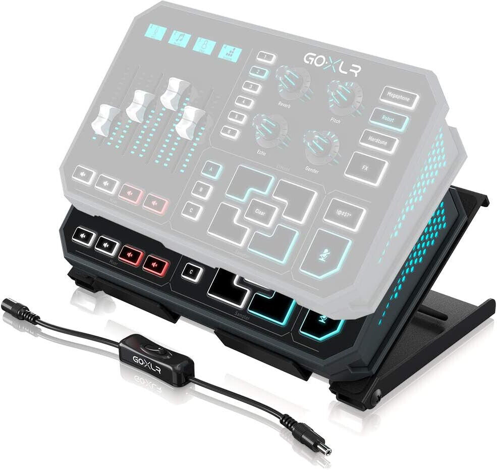 TC Helicon GO XLR Desk Stand Schwarz, Metall, Turm, Tischplatte, inkl. Adapter