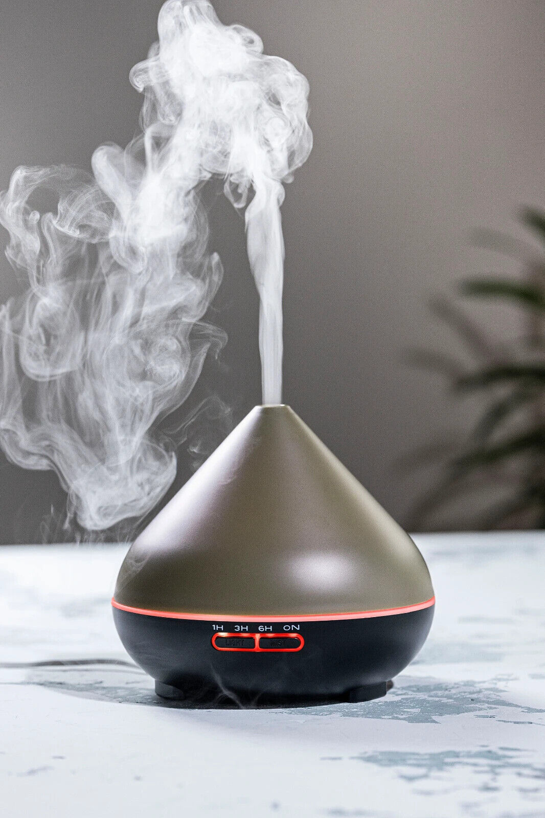 Luftbefeuchter Aroma Diffuser Taupe Stimmungslicht Mit Timer