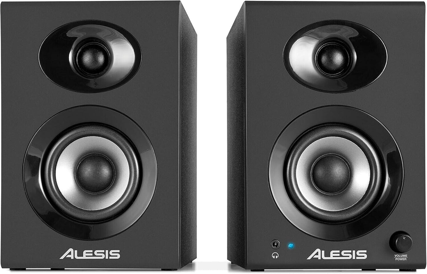 Alesis Elevate 3 MKII - Aktive Desktop-Studiolautsprecher für Heimstudios/Video