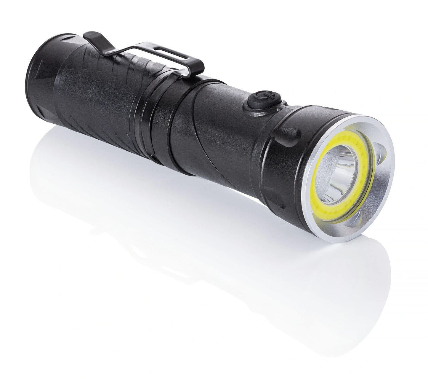 2 in1 Taschenlampe Metall Magnet Halterung Ultrahell Gürtelclip Verstellbar