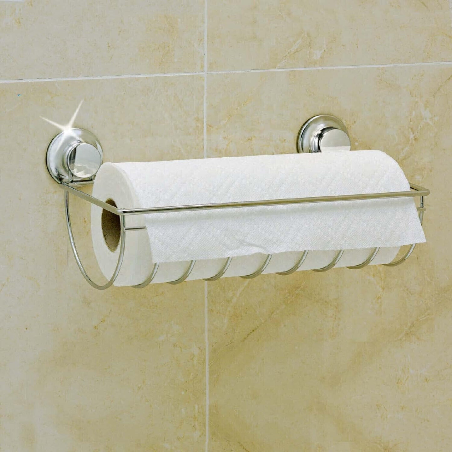 EverLoc Küchenrollenhalter Papierrollenhalte aus Metall Küchenrolle ohne Bohren