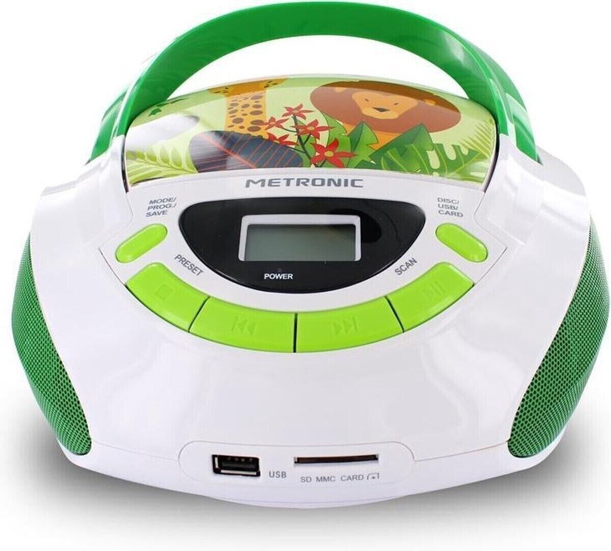 Metronic Kinder CD-speler - Dschungel - Groen