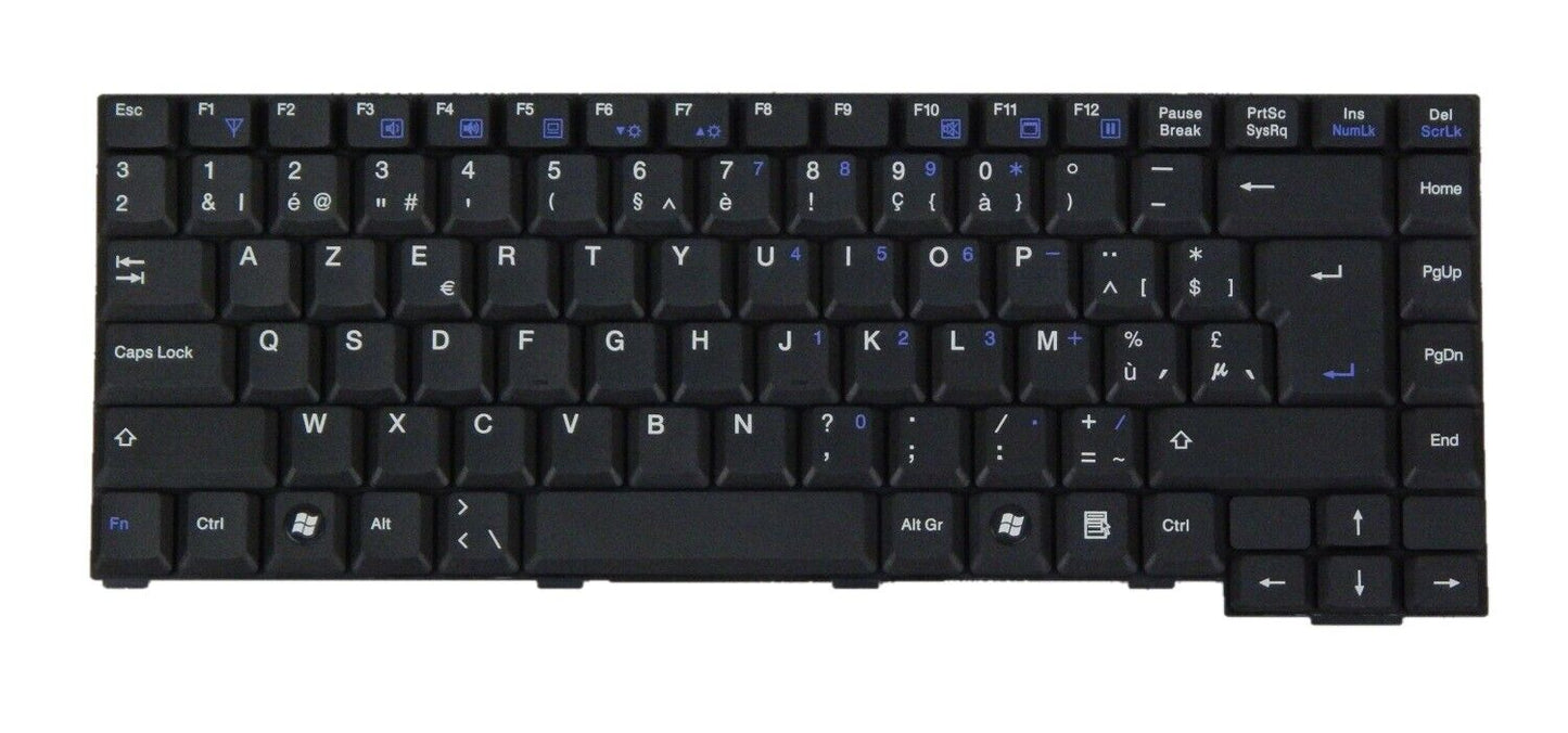 Laptop Tastatur Universal AZERTY Layout Laptoptastatur Notebook Einbau Tastatur