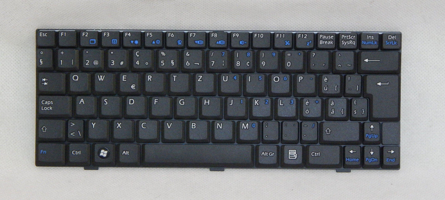 Laptop Tastatur Universal QWERTZ Layout Laptoptastatur Notebook Einbau Tastatur