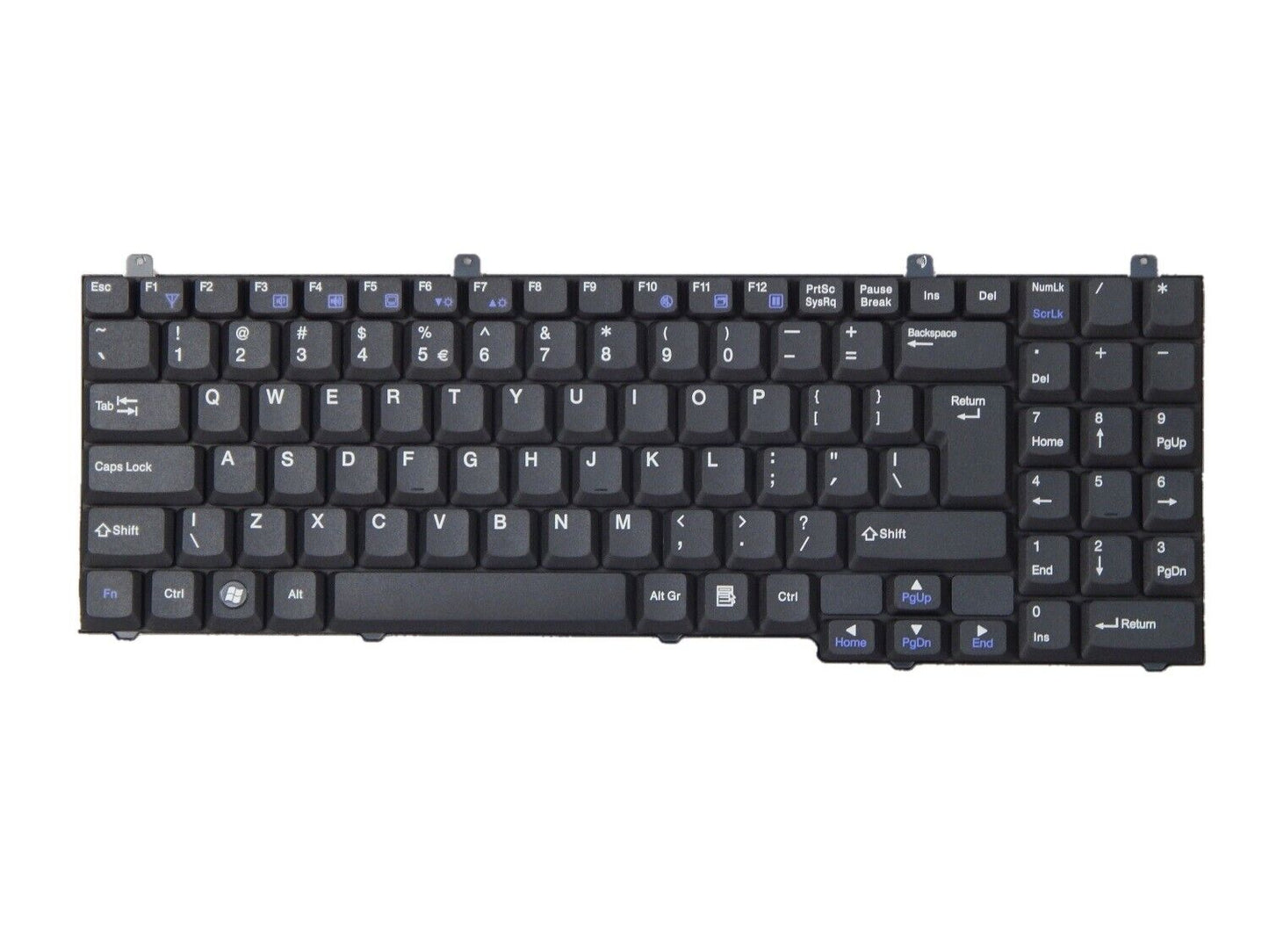 Laptop Tastatur Universal QWERTY Layout Laptoptastatur Notebook Einbau Tastatur
