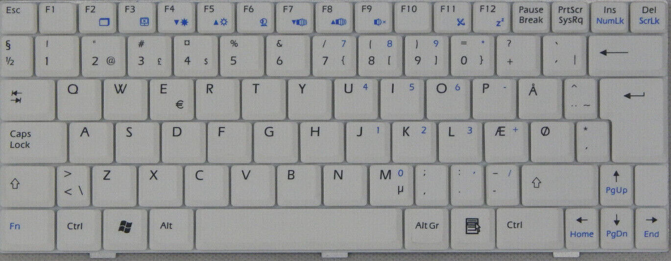Laptop Tastatur Universal QWERTY Layout Laptoptastatur Notebook Einbau Tastatur