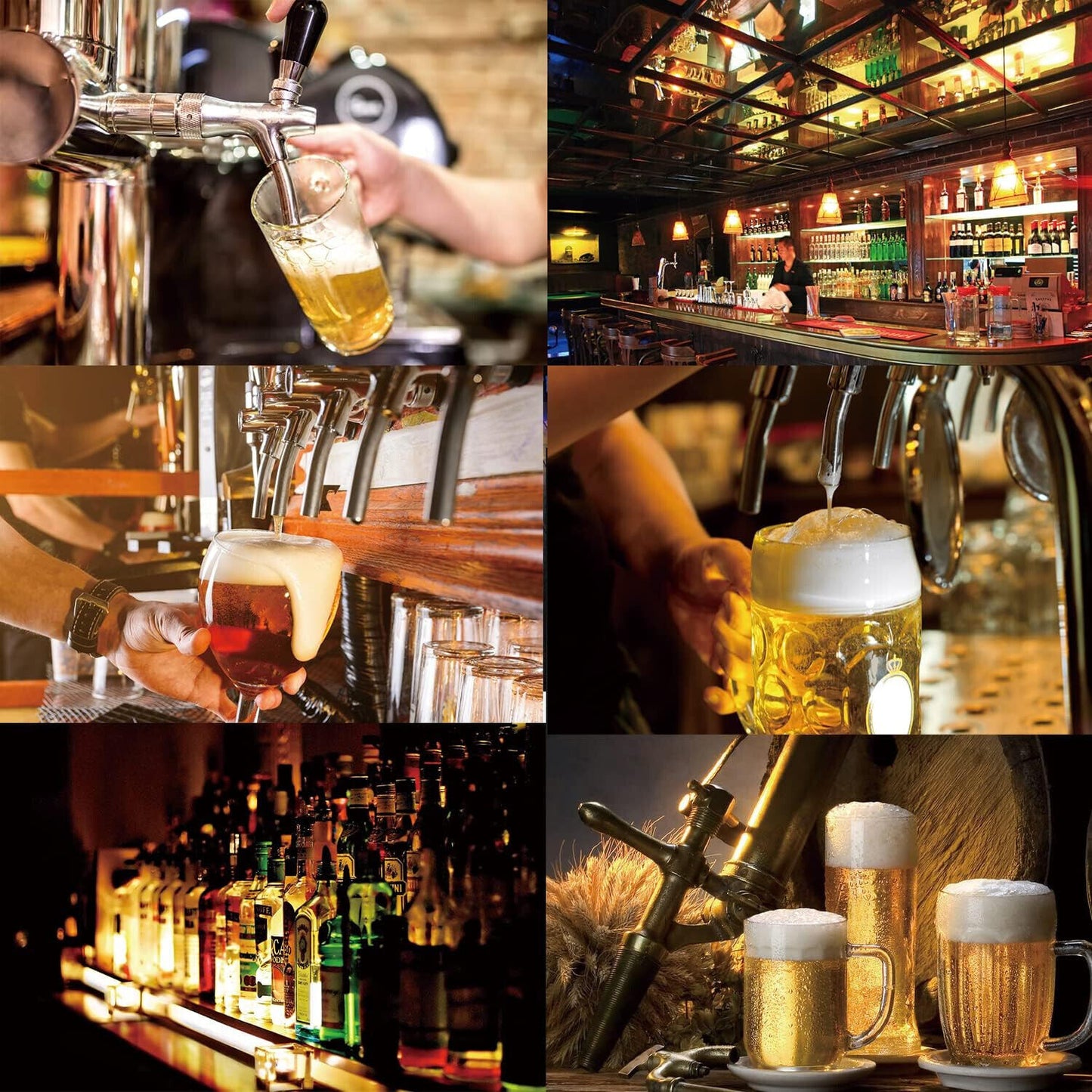 Bierzapfhahn Einstellbare G5/8 Gewinde Bierhahn Chrome Fassbierhahn, Einstellbar