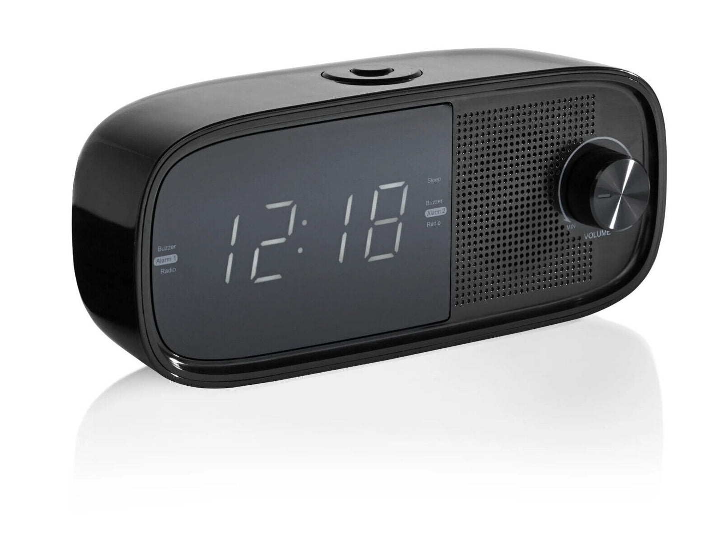 FM-Radiowecker Radio Wecker in Schwarz