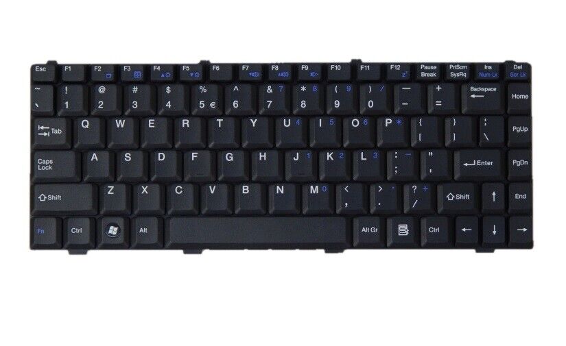 Laptop Tastatur Universal QWERTY Layout Laptoptastatur Notebook Einbau Tastatur