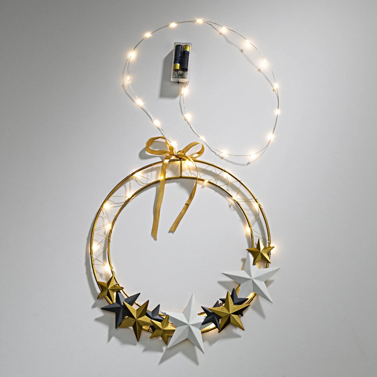 LED-Metallring "Stars" 30 cm LED Deko Wohnungsdeko Dekoration
