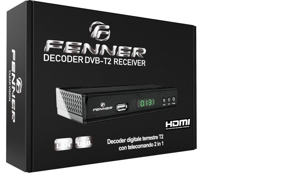 DVB-T2 HD 1080p Decoder mit Einer Fernbedienung fuer den Fernseher
