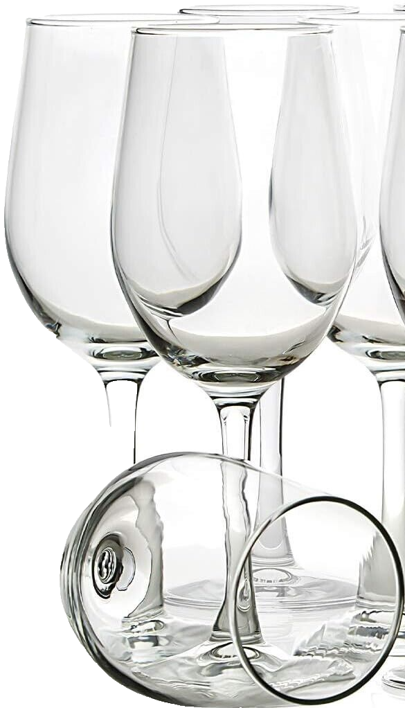 340 ml – Set mit 12 klassischen langlebigen Rot-/Weißweingläsern für Partys