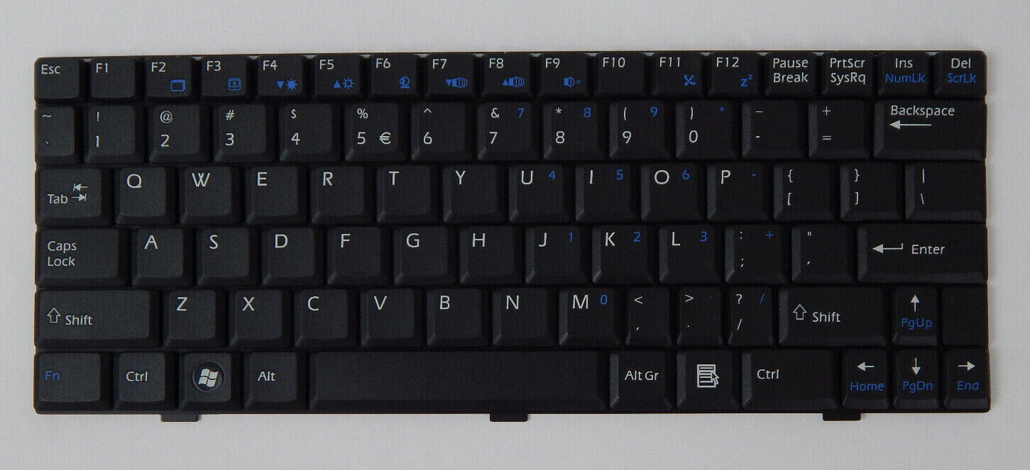Laptop Tastatur Universal QWERTY Layout Laptoptastatur Notebook Einbau Tastatur