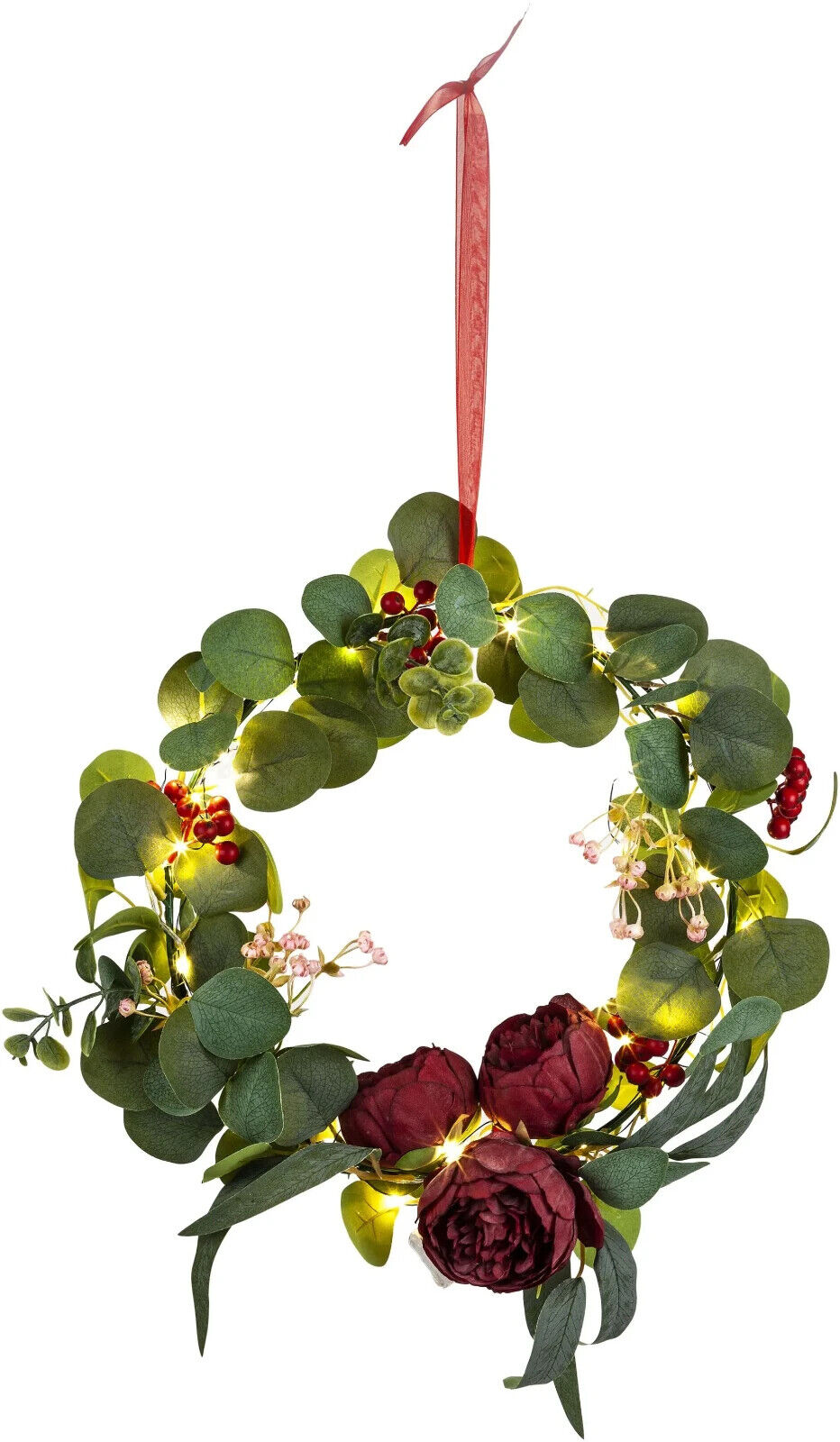 LED-Dekokranz Berry