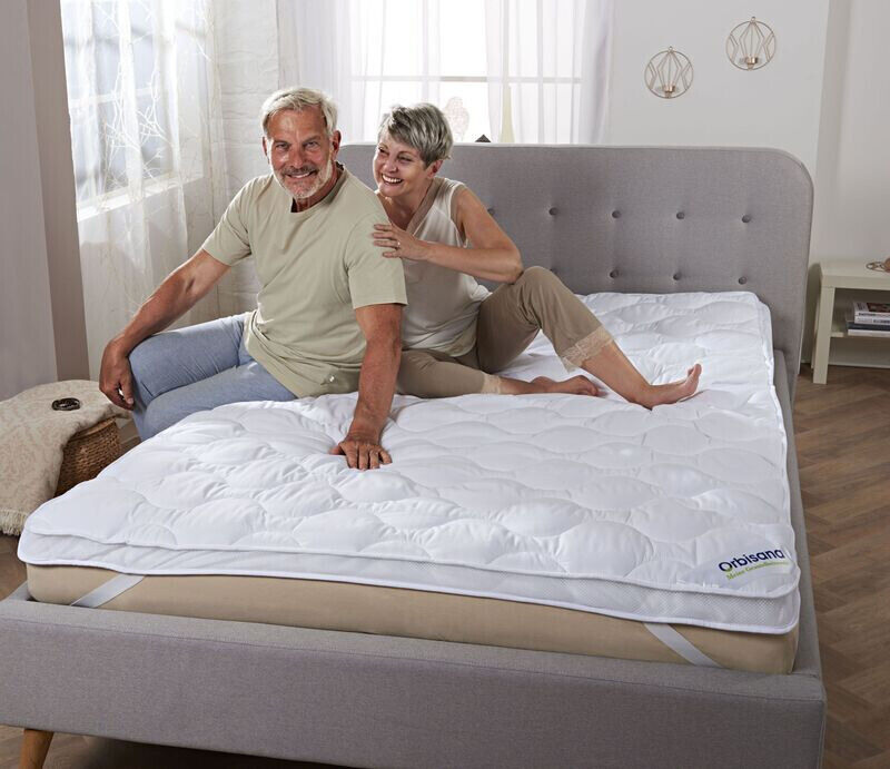 Orbisana Duo-Topper, 140x200cm Bett Topper Schlafen in Weiß