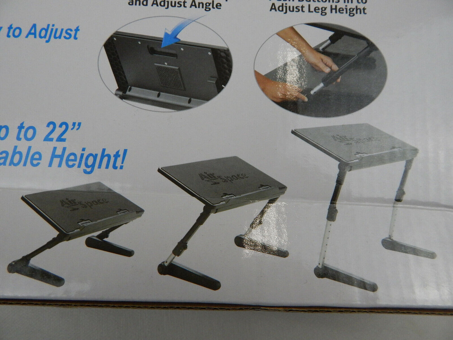 Air Space 360° höhenverstellbarer tragbarer Laptop Tisch