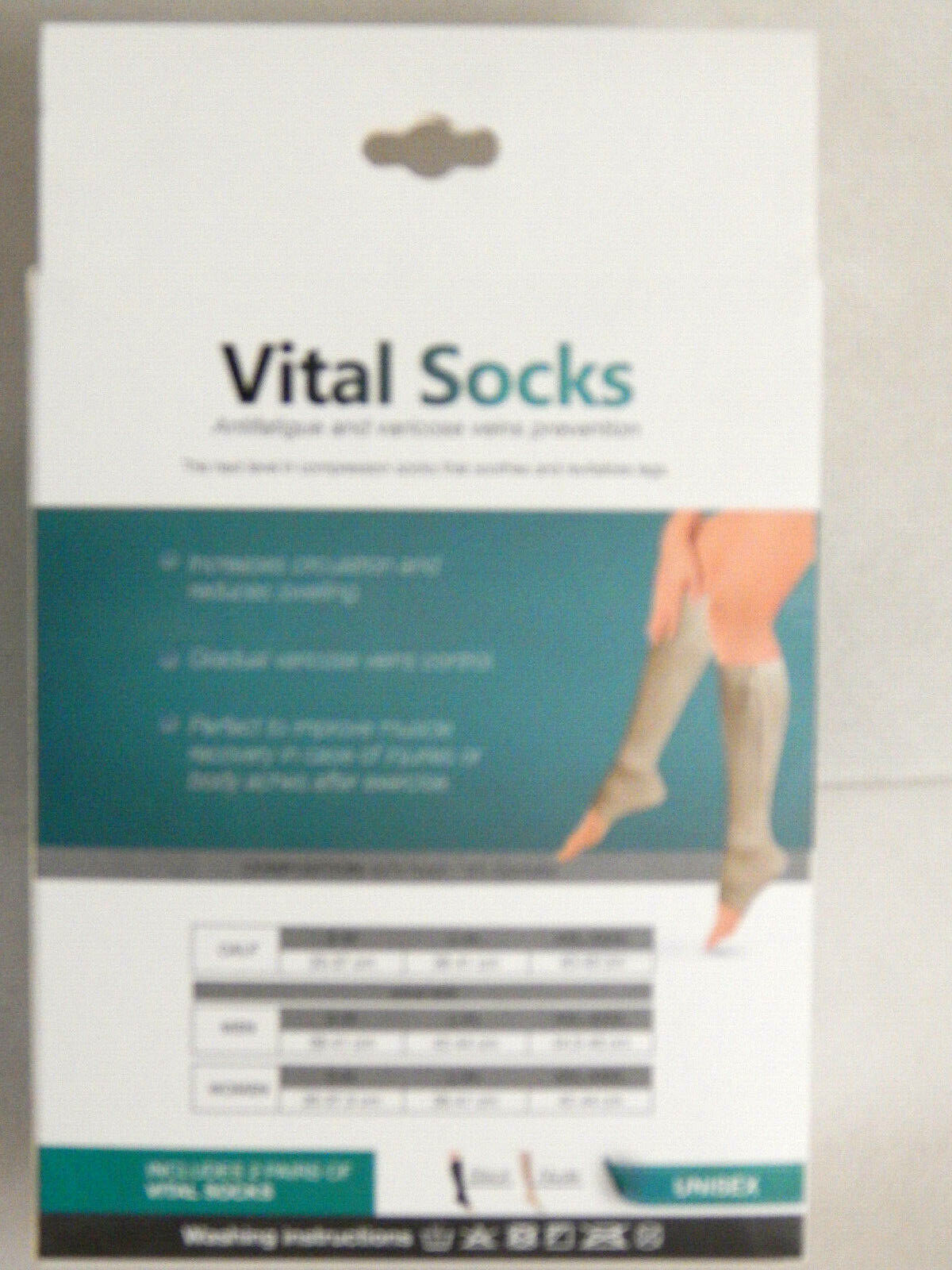 practic zipper 2paar vital socks Größe XXL/XXXL in Schwarz & Beige