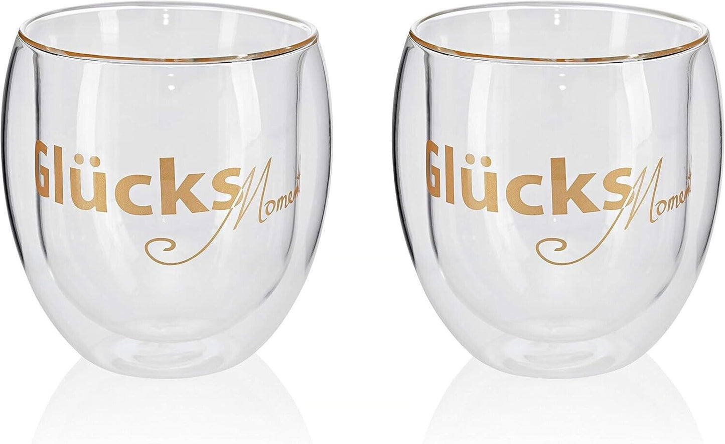 Doppelwandige Gläser GlücksMoment, 2er-Set -