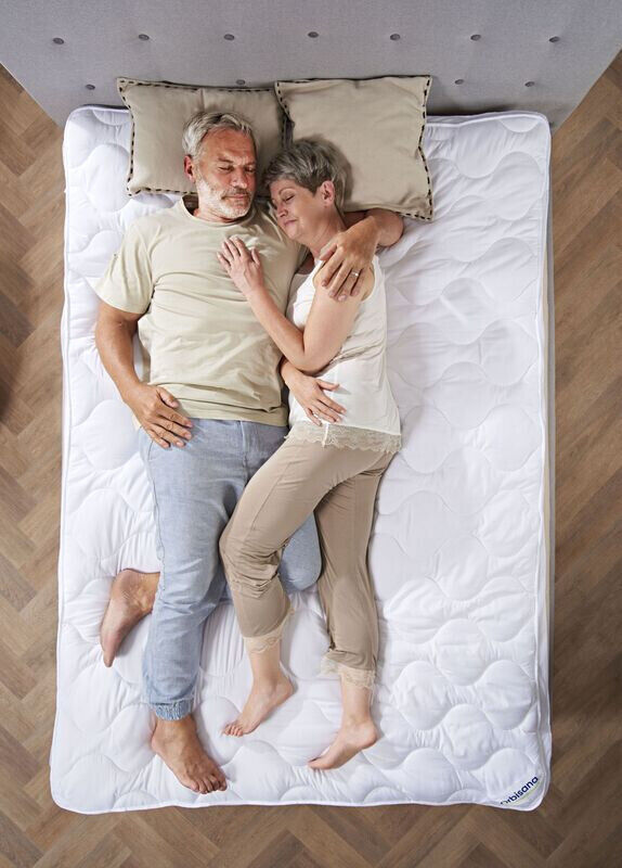 Orbisana Duo-Topper, 140x200cm Bett Topper Schlafen in Weiß