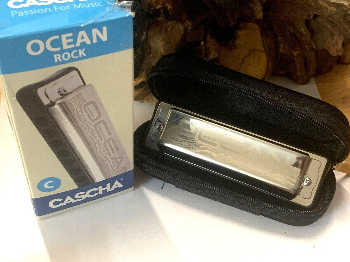 Cascha HH2327 Ocean Rock Blues Mundharmonika in C-Dur, schwarz