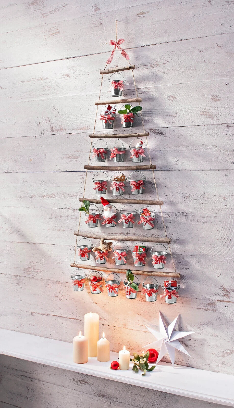 Adventskalender "Natur" zum selbst befüllen Befüllbar Advent Weihnachten Deko