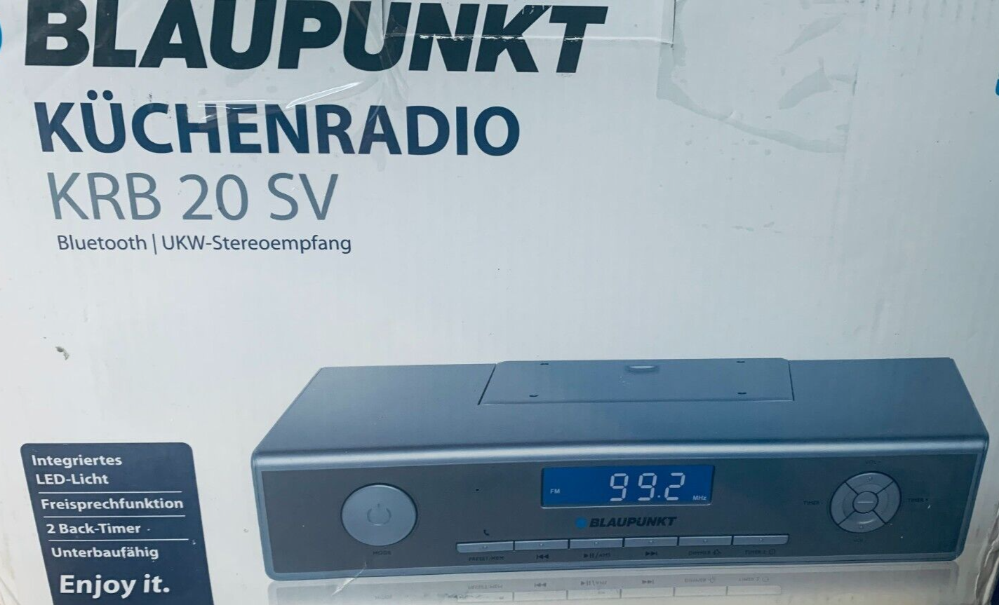 Blaupunkt Audio KRB 20 SV. Unterbaufähiges Küchenradio mit Bluetooth