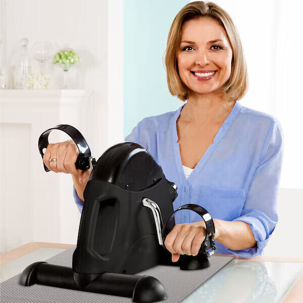 Heimtrainer Mini-Bike in Schwarz Mini-Heimtrainer 100kg Sport Fitness Trainer