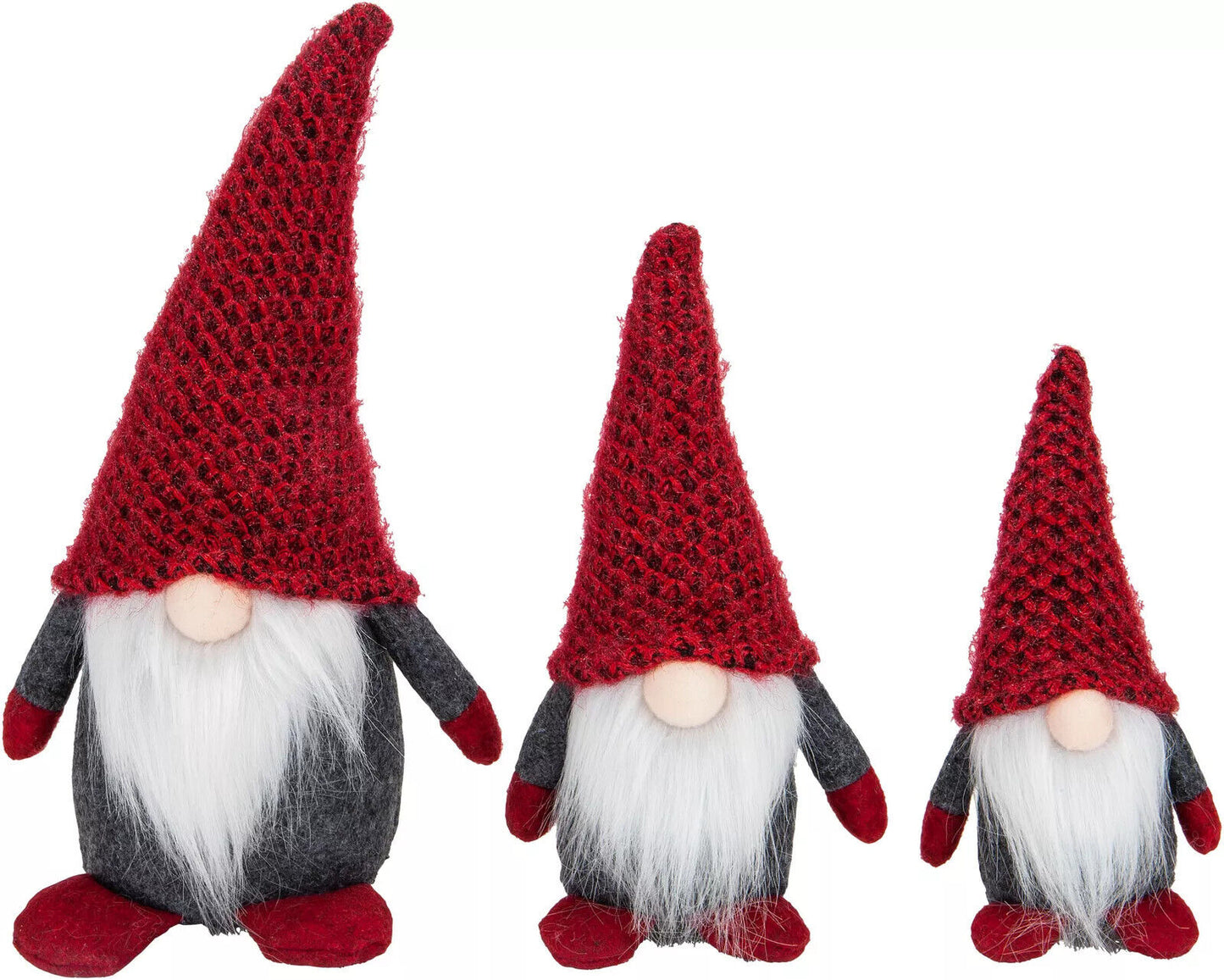 Dekofiguren Wichtel 'Knut, Kurt & Konrad', 3er Set Advent Deko Weihnachten