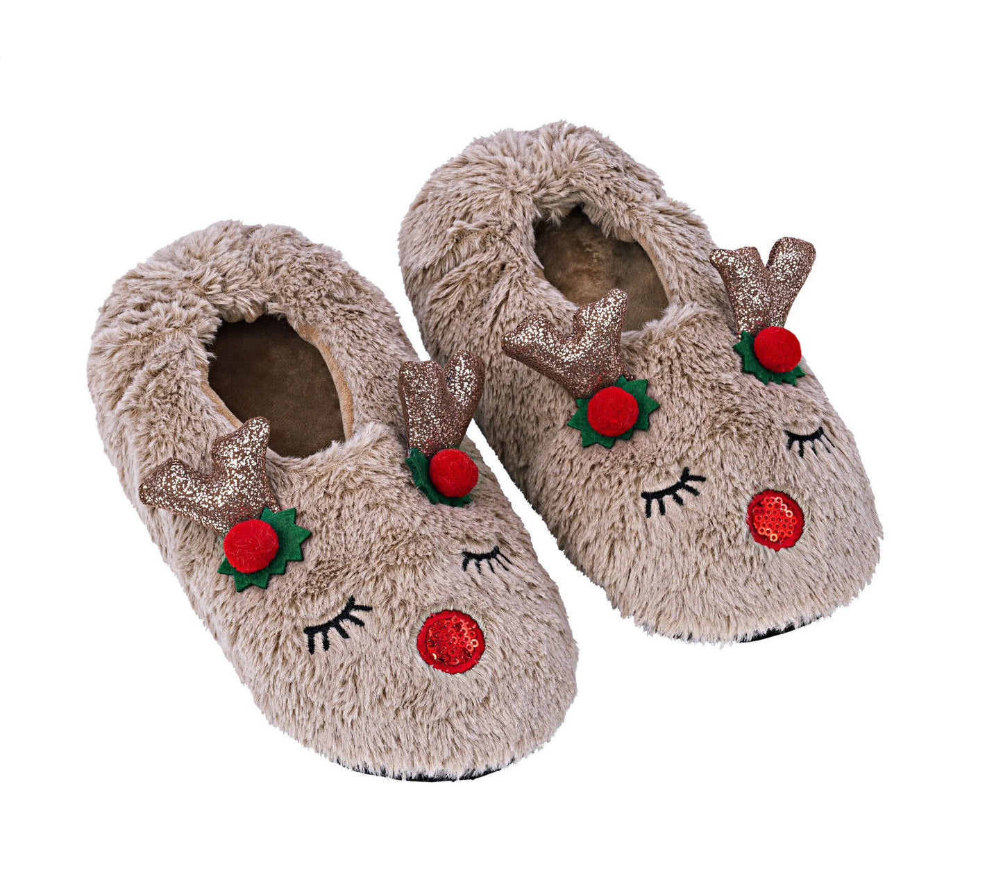 Geschenkset "Rentier Hausschuhe" für Sie & Ihn Unisex für Damen und Herren