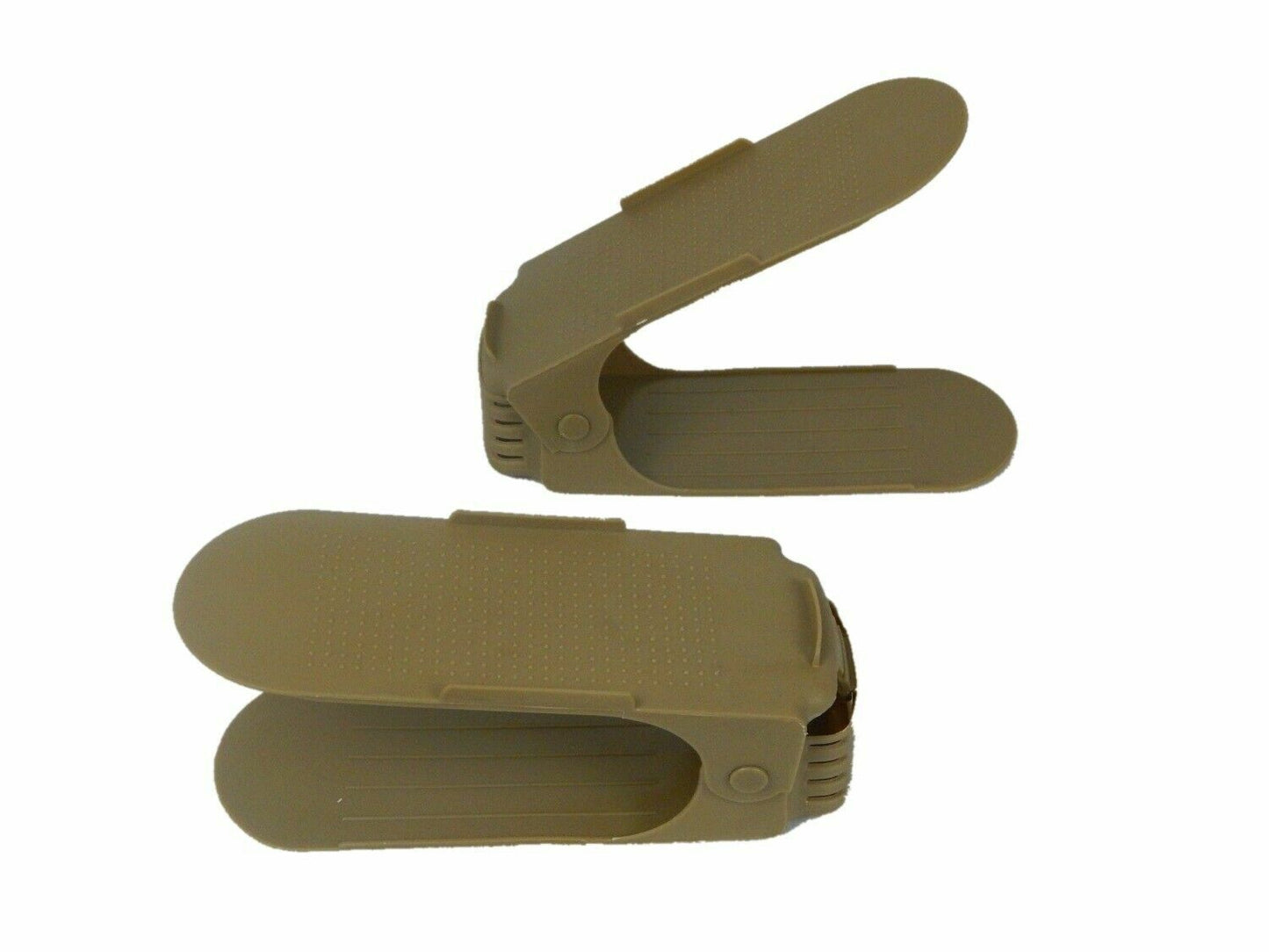 Verstellbarer Schuhstapler/Schuhhalter - Sparset für 5 Paar Schuhe,Braun