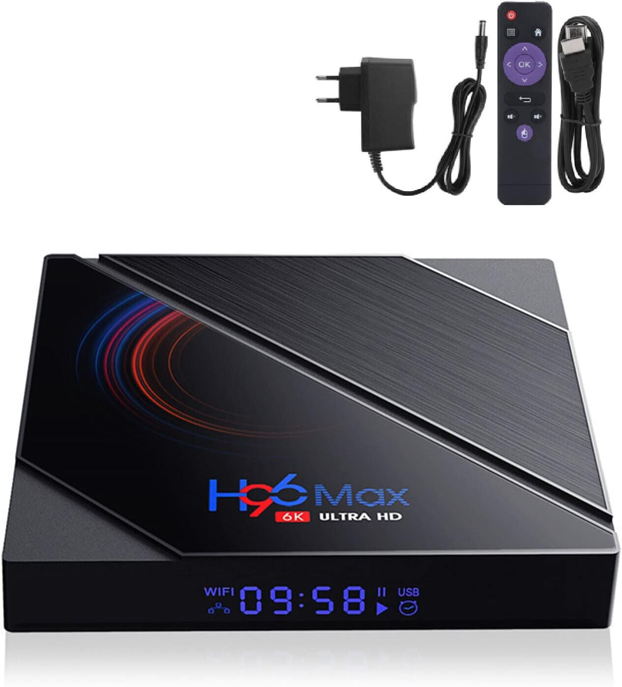Rehomy H96 max H616 Android10. 0 TV Box 2. 4G 5G Dual Band WiFi+ BT4. 0 Quad- co
