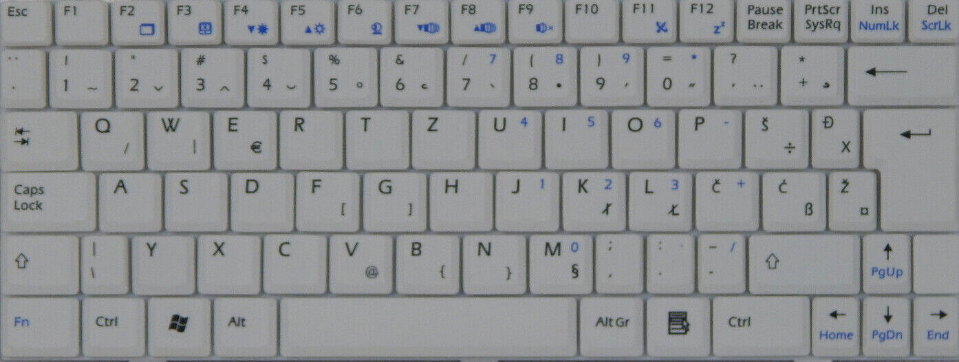 Laptop Tastatur Universal QWERTZ Layout Laptoptastatur Notebook Einbau Tastatur