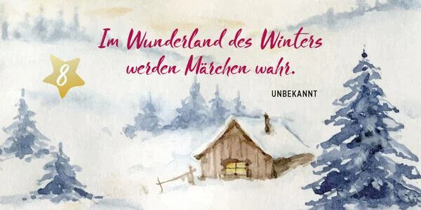 Mini-Adventskalender im niedlichen Mini-Format 24 liebevolle Botschaften Buch