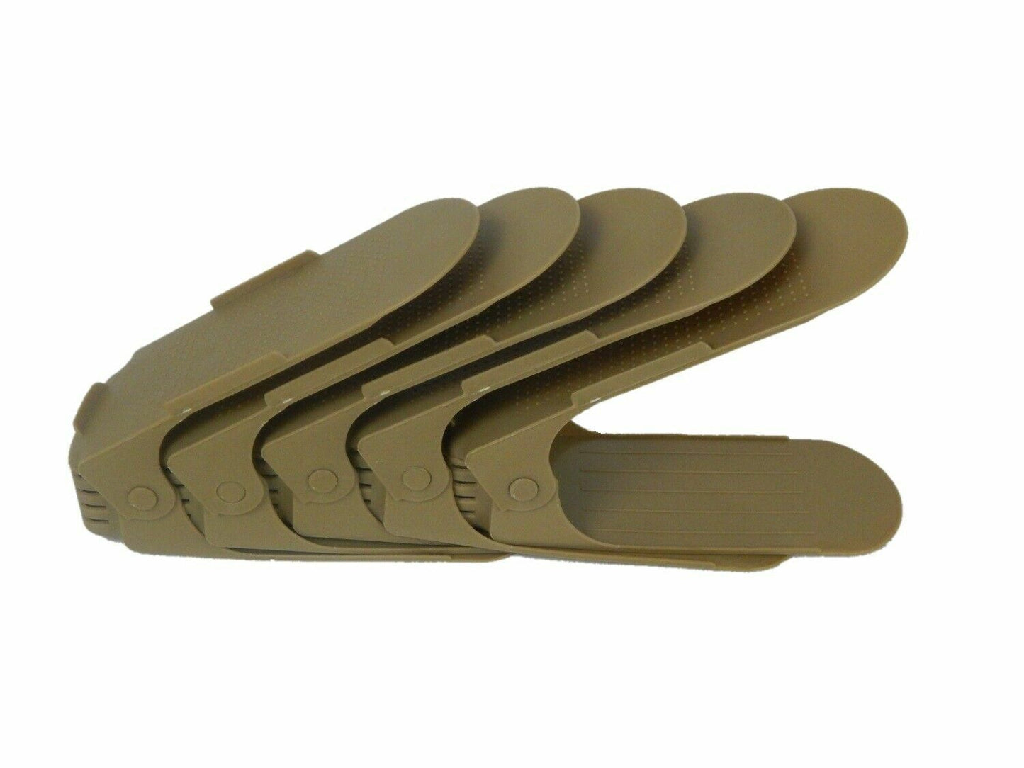 Verstellbarer Schuhstapler/Schuhhalter - Sparset für 5 Paar Schuhe,Braun