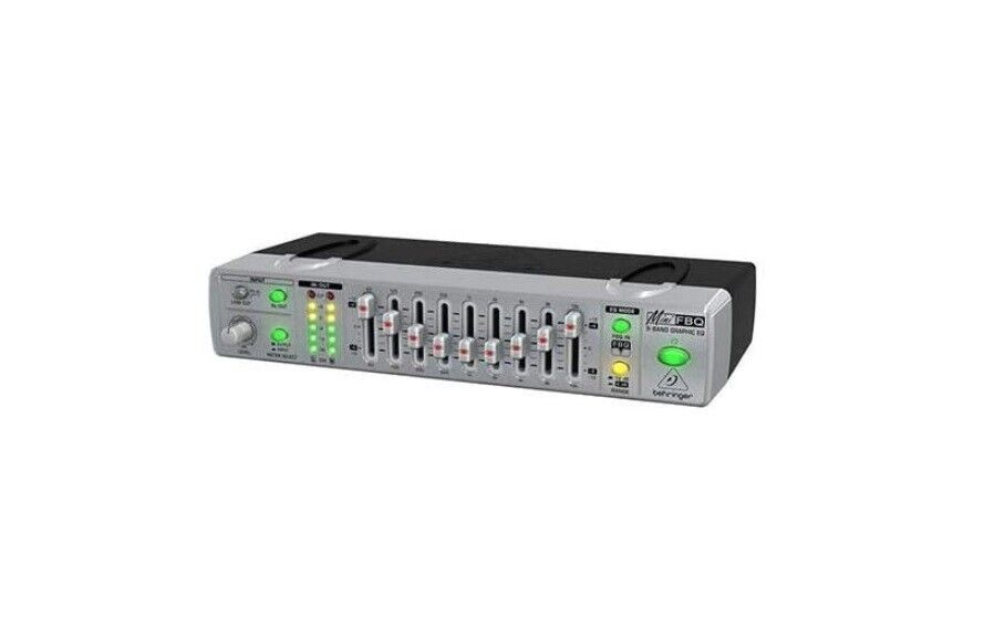 Behringer FBQ800 Ultrakompakter 9-Band-Grafik-Equalizer mit FBQ