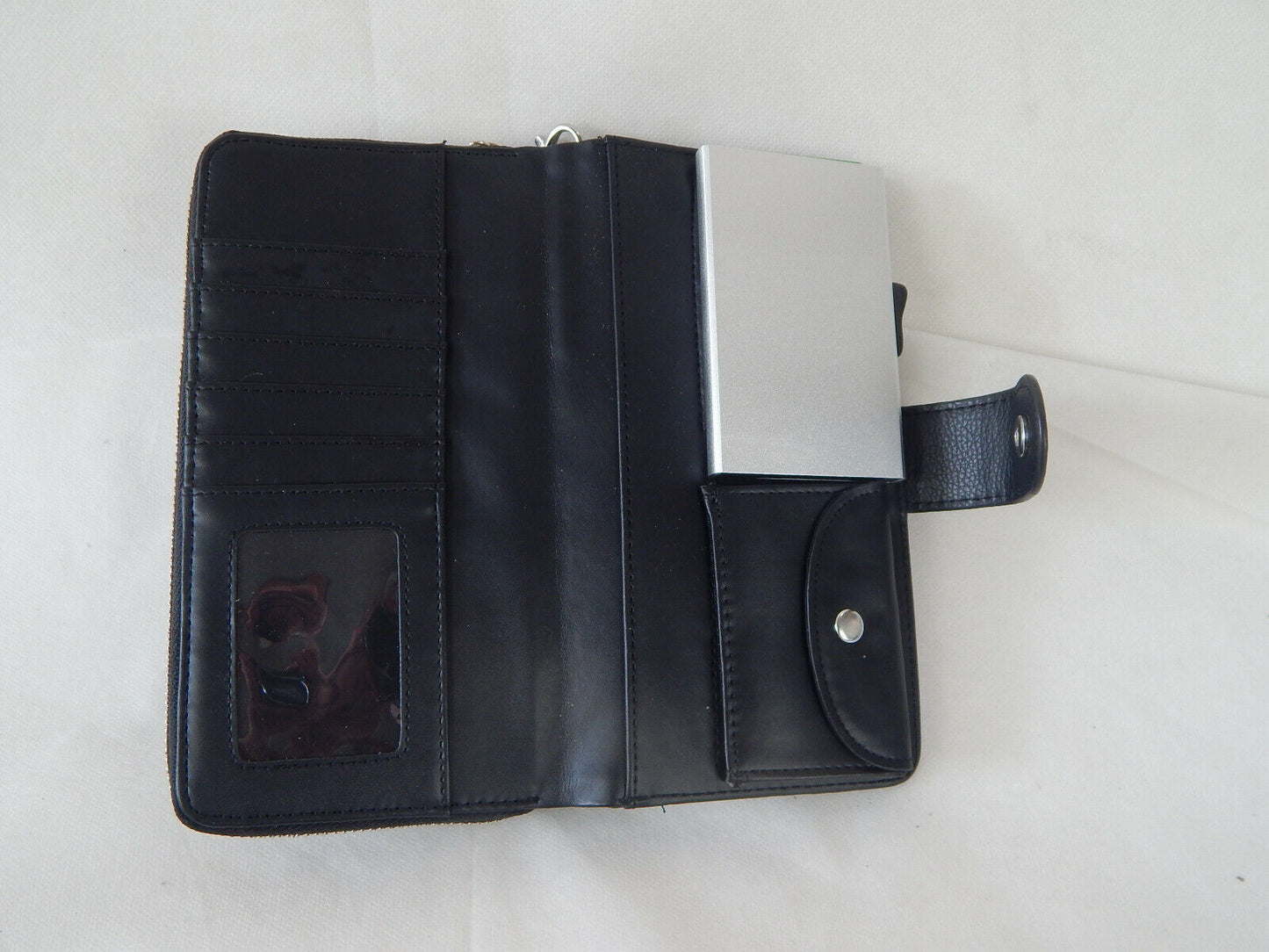 Card Guard Geldbörse Damen schwarz | Alu Protect Case Kreditkarten Purse | schüt